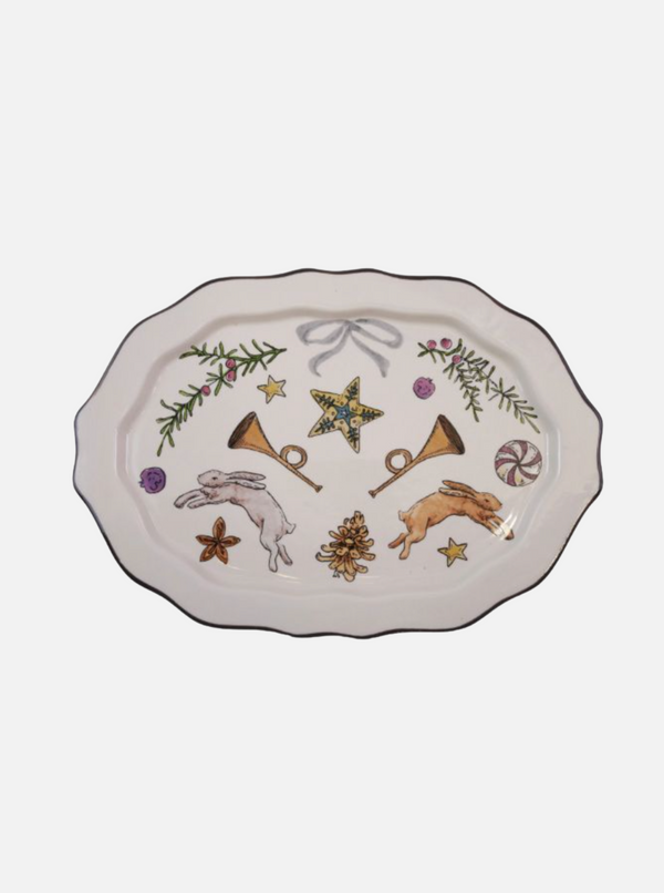 Picture of Scalloped Bunny Platter