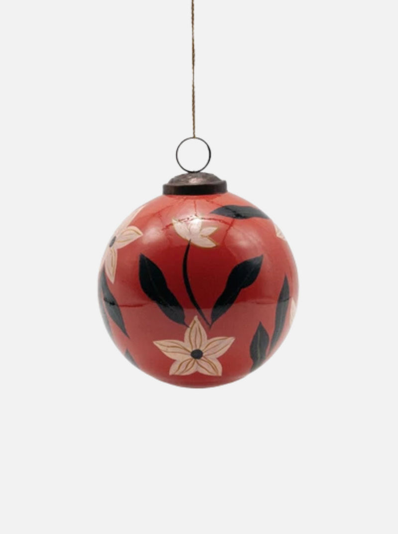 Red Floral Ornament