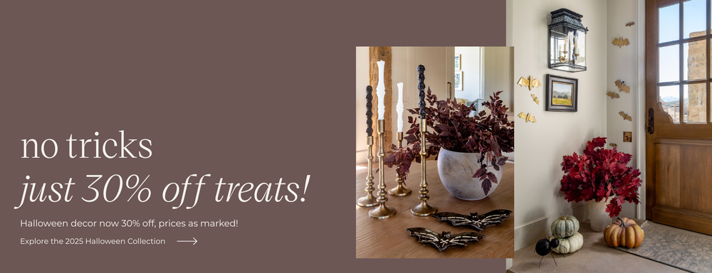 No tricks, just 30% off treats! Halloween decor now 30% off, prices as marked!