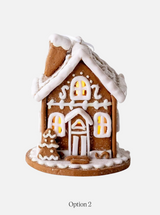 Lighted Gingerbread House Ornaments
