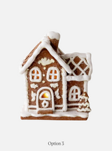 Lighted Gingerbread House Ornaments