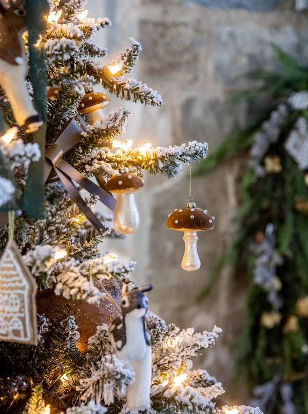 Beaded Mushroom Ornaments
