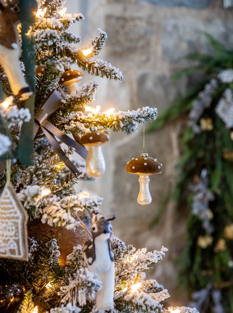 Beaded Mushroom Ornaments