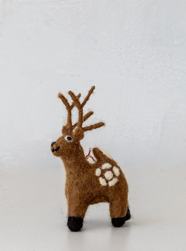 Felt Reindeer Ornament