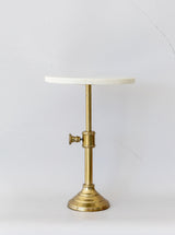 Adjustable Brass & Marble Cake Stand