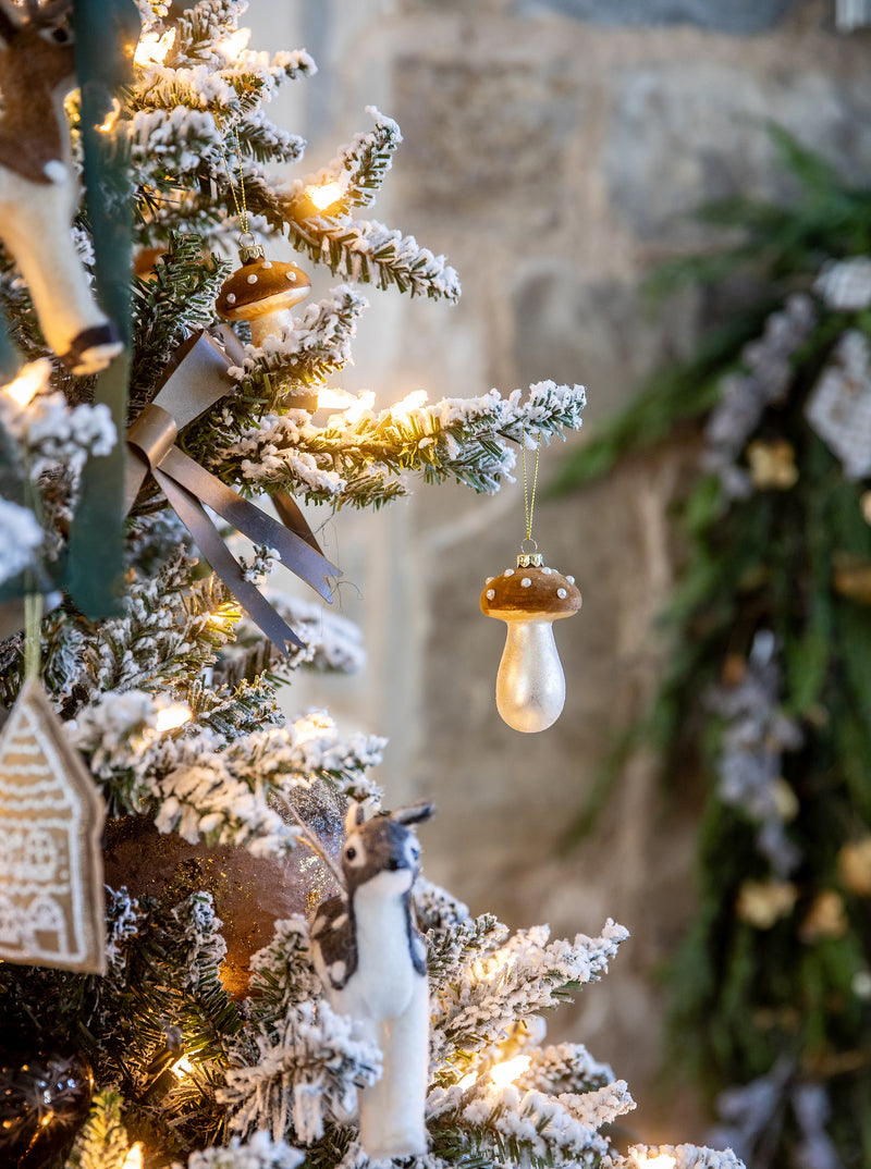 Beaded Mushroom Ornaments