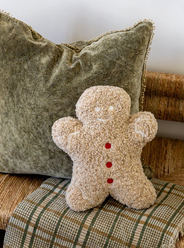 Boucle Gingerbread Pillow