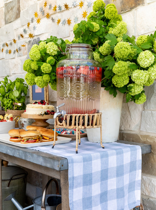 Beverage Dispenser & Wicker Base