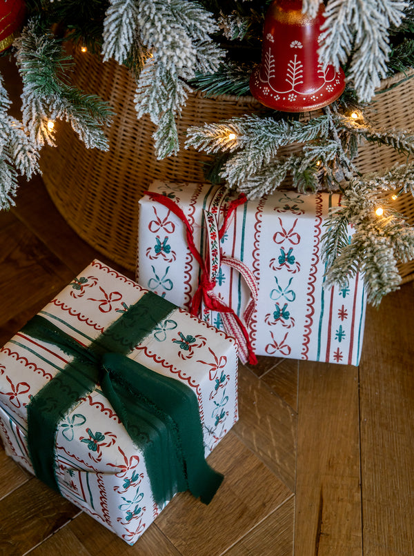 Holiday Stripe Wrapping Paper