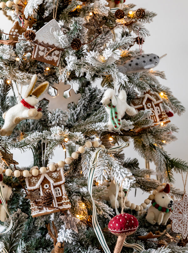 Lighted Gingerbread House Ornaments