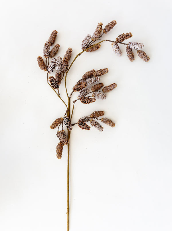 Faux Drooping Pinecone Stem