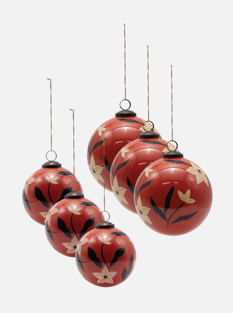 Red Floral Ornament