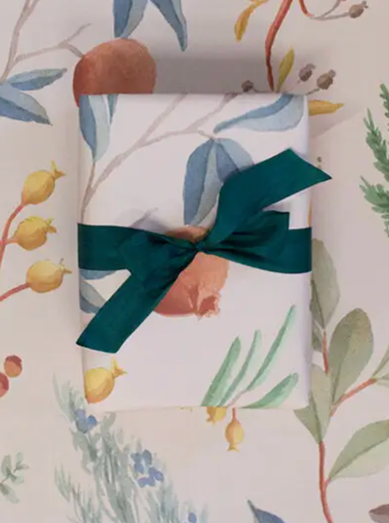 Winter Greenery Wrapping Paper