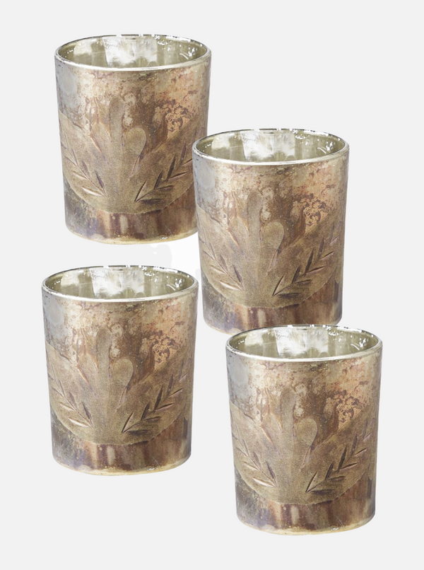 Shimmer Leaf Votive