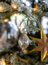 Antique Glitter Ornaments | Set of 6 - HJDCR0181 - OS