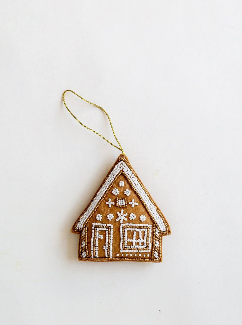 Beaded Gingerbread House Ornament - HJHOL0249 - O2