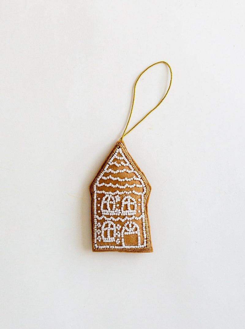 Beaded Gingerbread House Ornament - HJHOL0249 - O1