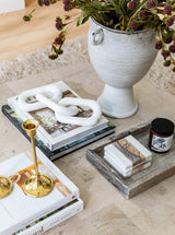 Beige Marble Tray - HJHOL0127 - OS