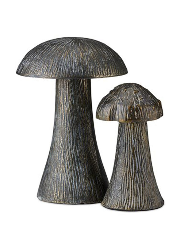 Brass Mushrooms | Set of 2 - HJDCR0345 - OS