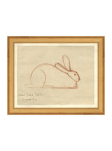 Bunny Sketch - HJART0032 - GLD - 8x10