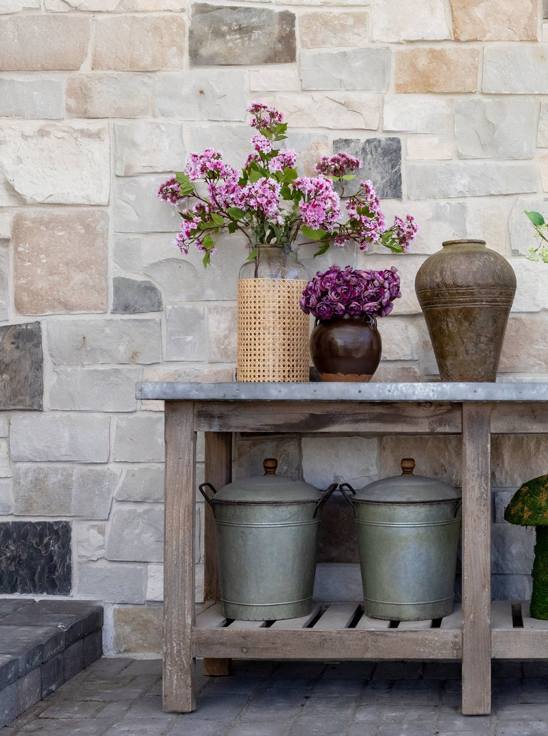 Cane Wrapped Vase - HJDCR0221 - S