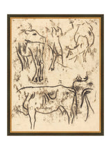 Cattle Study - HJART0080 - BLK - 16x20