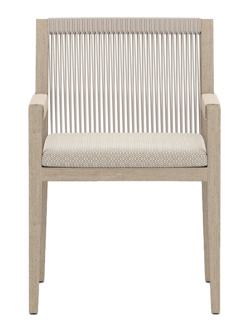 Christopher Outdoor Dining Arm Chair - HJCHR0360 - TAN