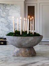 Distressed Concrete Compote - HJDCR0398 - OS