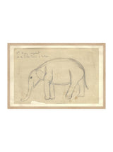 Elephant Sketch - HJART0091 - OAK - 20x30