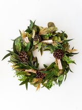 Eucalyptus & Pinecone Wreath - HJHOL0241 - OS