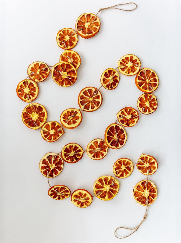 Faux 5.5' Orange Slice Garland - HJHOL0230 - OS