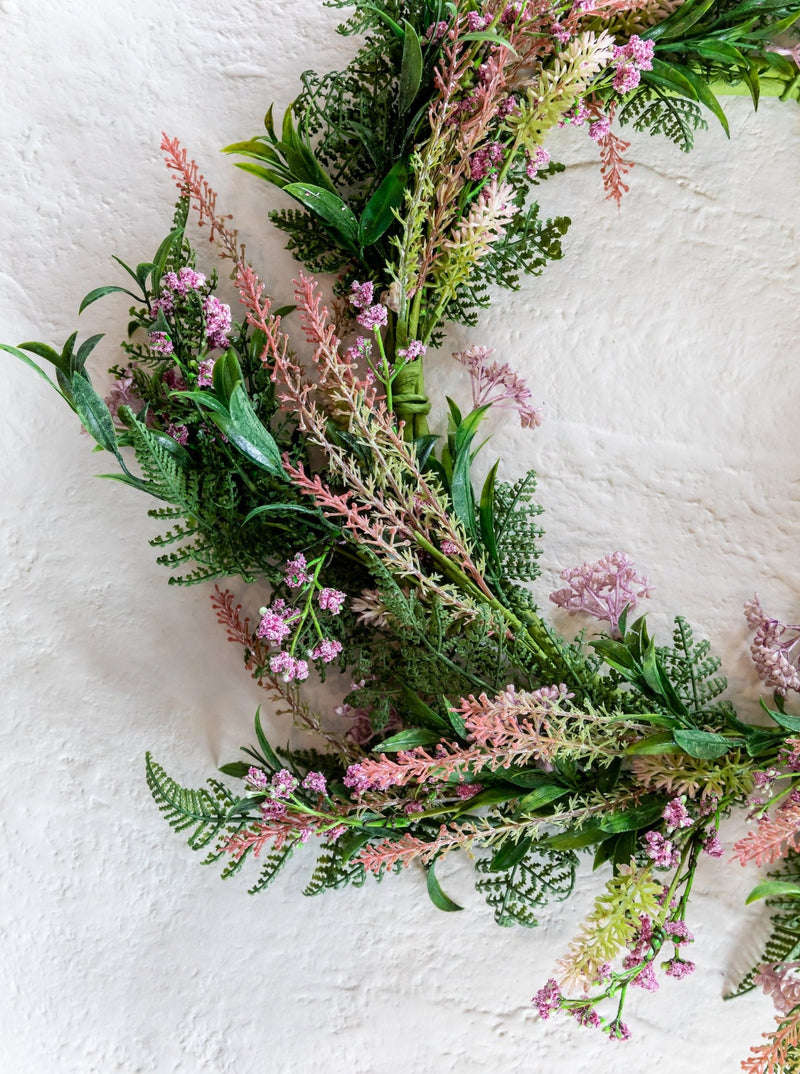 Faux Blush Berry Wreath - HJGRN0082 - OS