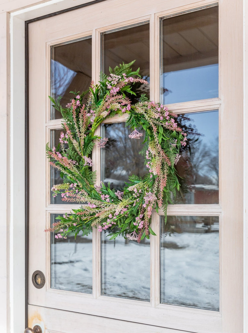 Faux Blush Berry Wreath - HJGRN0082 - OS