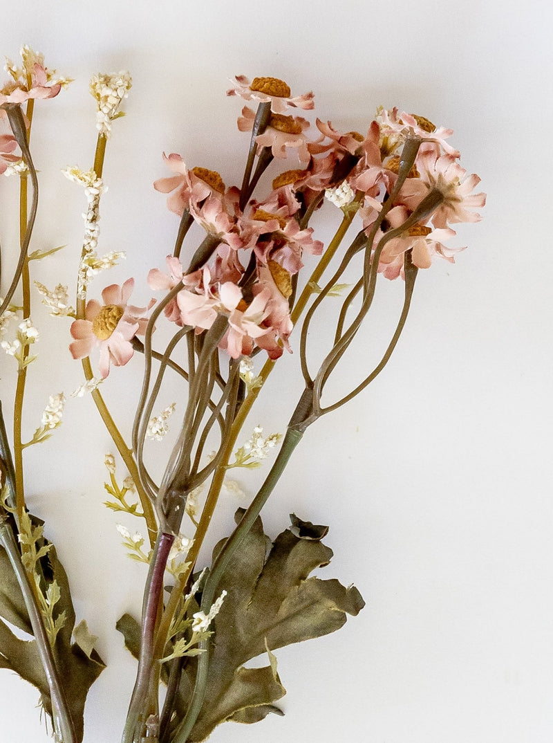 Faux Dried Daisy Bunch - HJGRN00127 - PNK - BUN