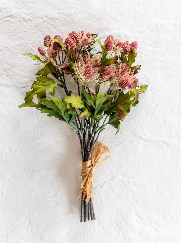 Faux Mini Thistle Bouquet - HJGRN0074 - OS