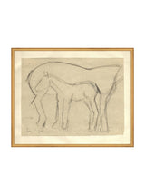 Foal Sketch - HJART0183 - GLD - 24x30