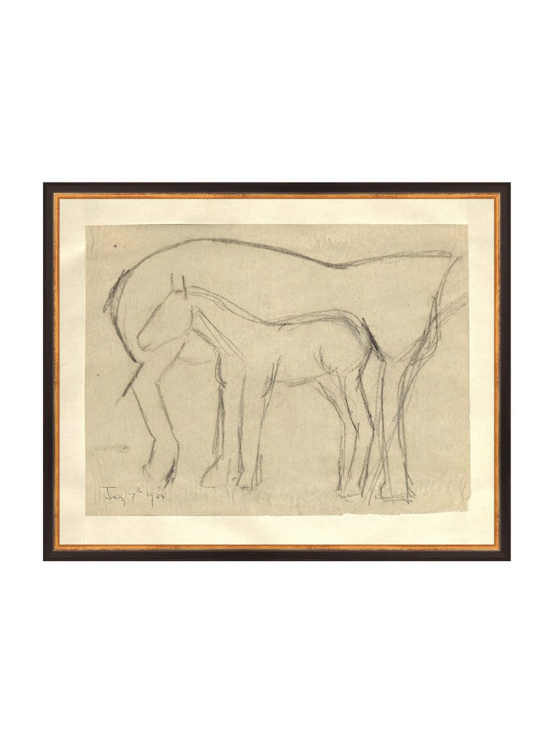 Foal Sketch - HJART0183 - BGD - 16x20