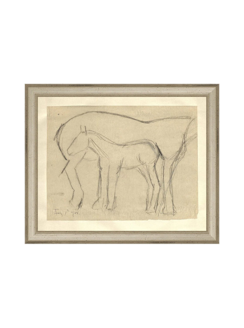 Foal Sketch - HJART0183 - SIL - 8x10