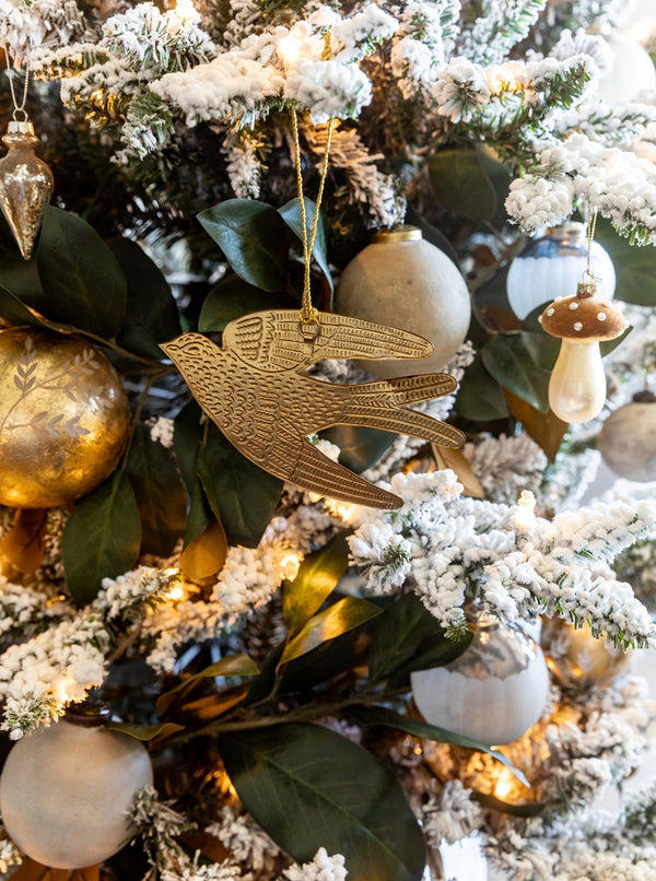 Golden Bird Ornament - HJHOL0256 - SET