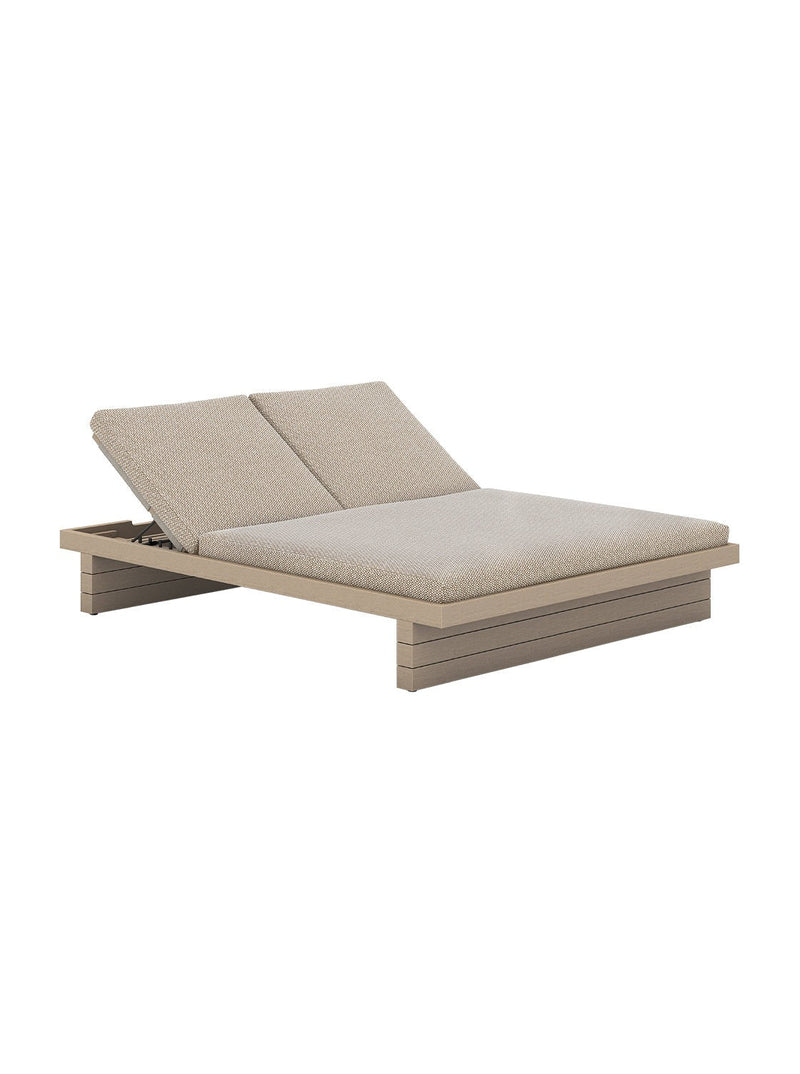 Lyle Outdoor Double Chaise - HJCHR0493 - BRN - CRM