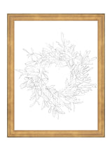 Olive Wreath Sketch - HJART0075 - GLD - 11x14