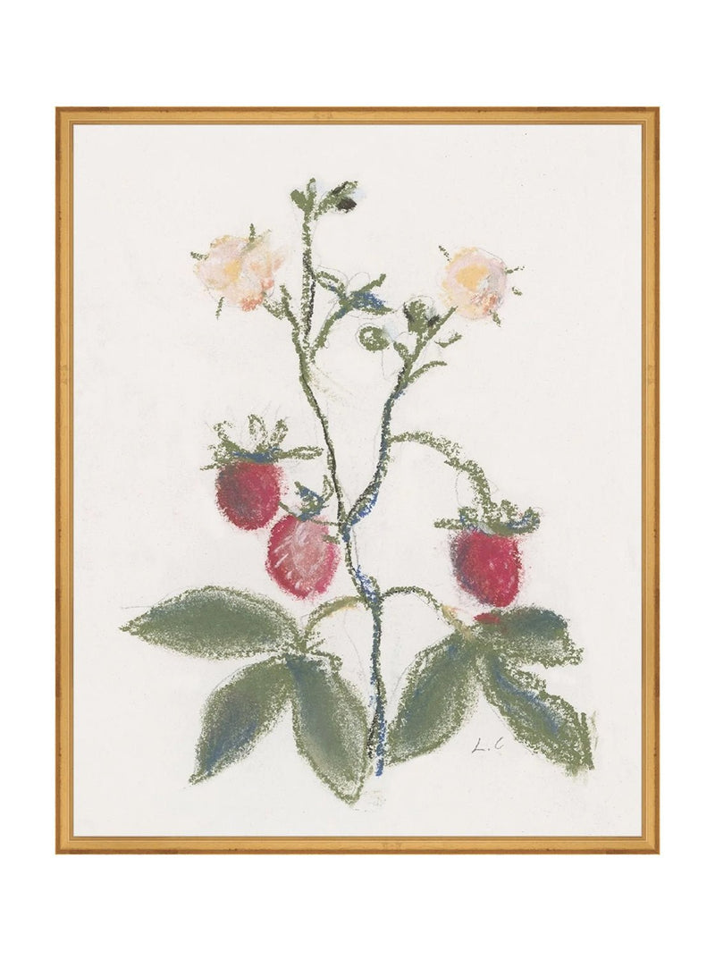 Pastel Strawberries - HJART0281 - GLD - 24x30
