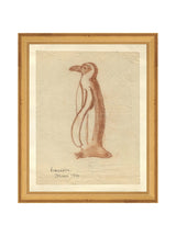 Penguin Sketch - HJART0184 - GLD - 8x10