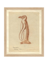 Penguin Sketch - HJART0184 - OAK - 11x14