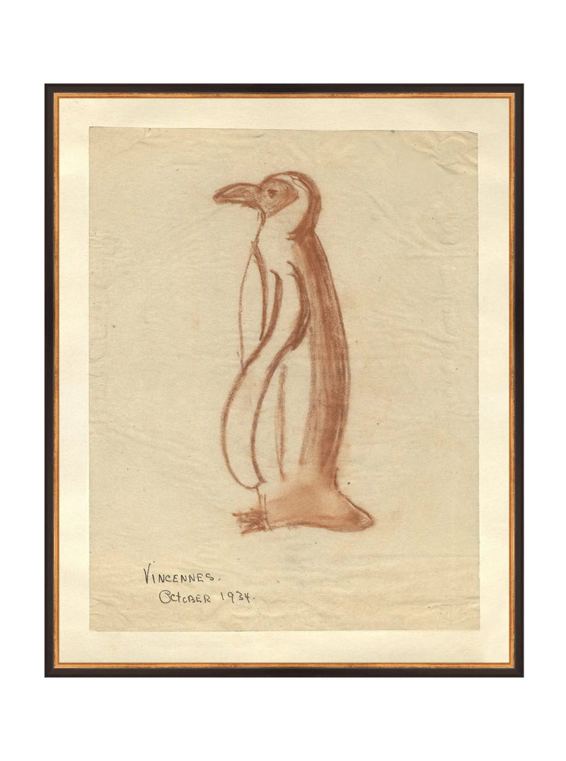 Penguin Sketch - HJART0184 - BGD - 24x30