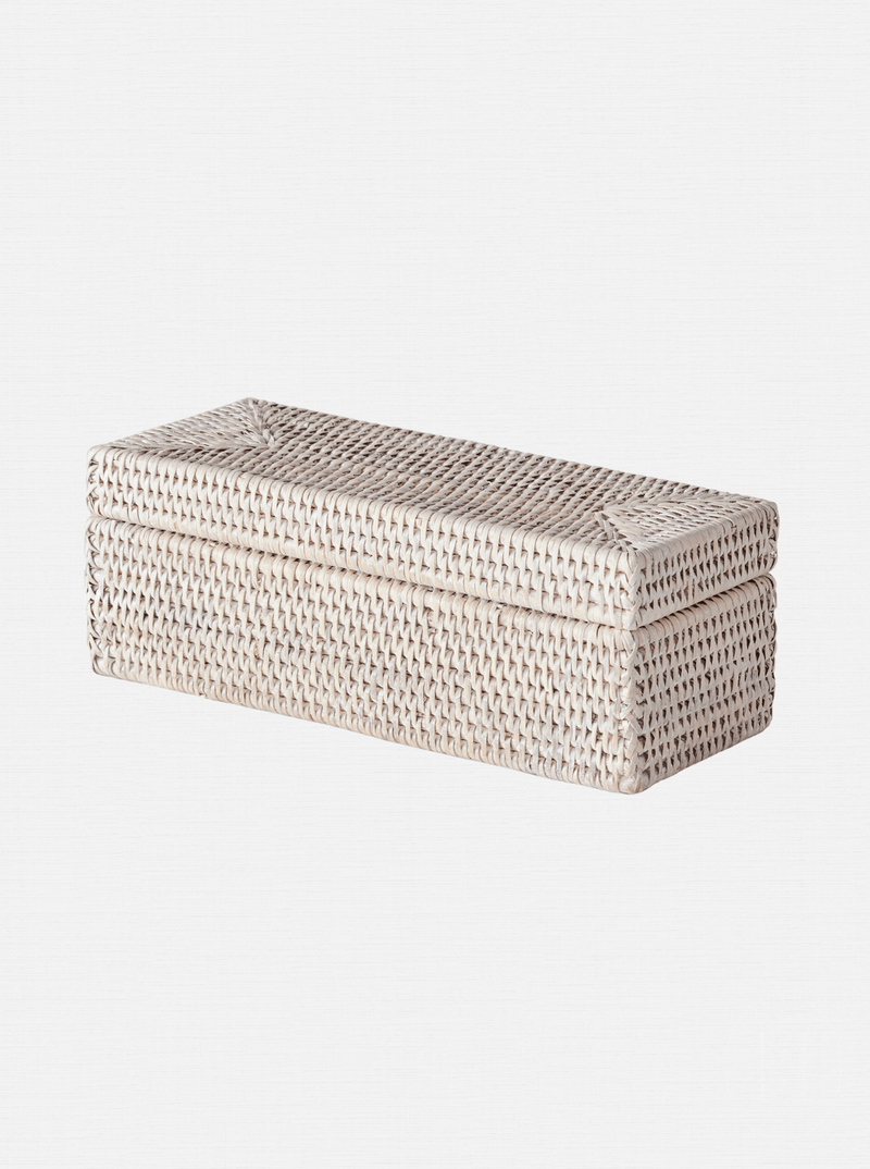 Polly Rattan 3 - Compartment Box - HJDRP0003 - WHT