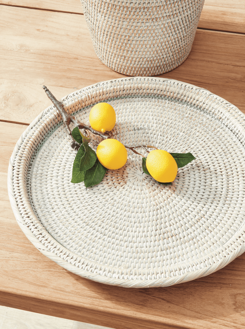 Polly Rattan Serving Platter - HJDRP0006 - GRY