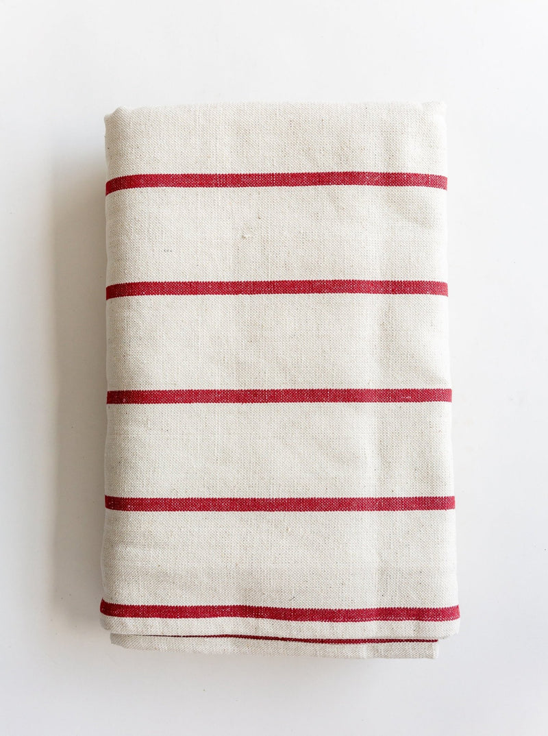 Red Striped Tablecloth - HJHOL0169 - 90