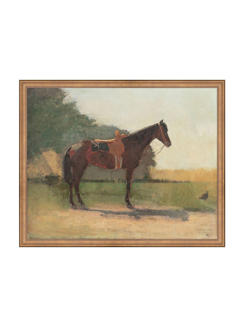 Saddled Horse - HJART0179 - BNZ - 16x20