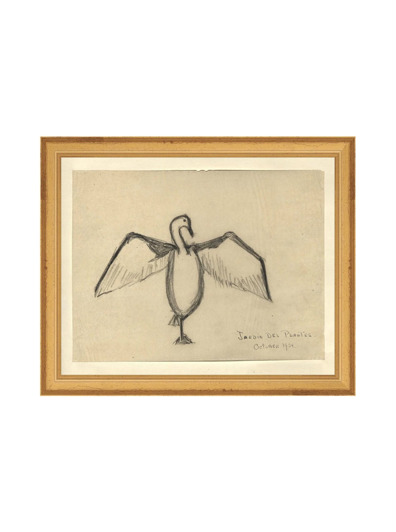 Sea Raven Sketch - HJART0191 - GLD - 8x10